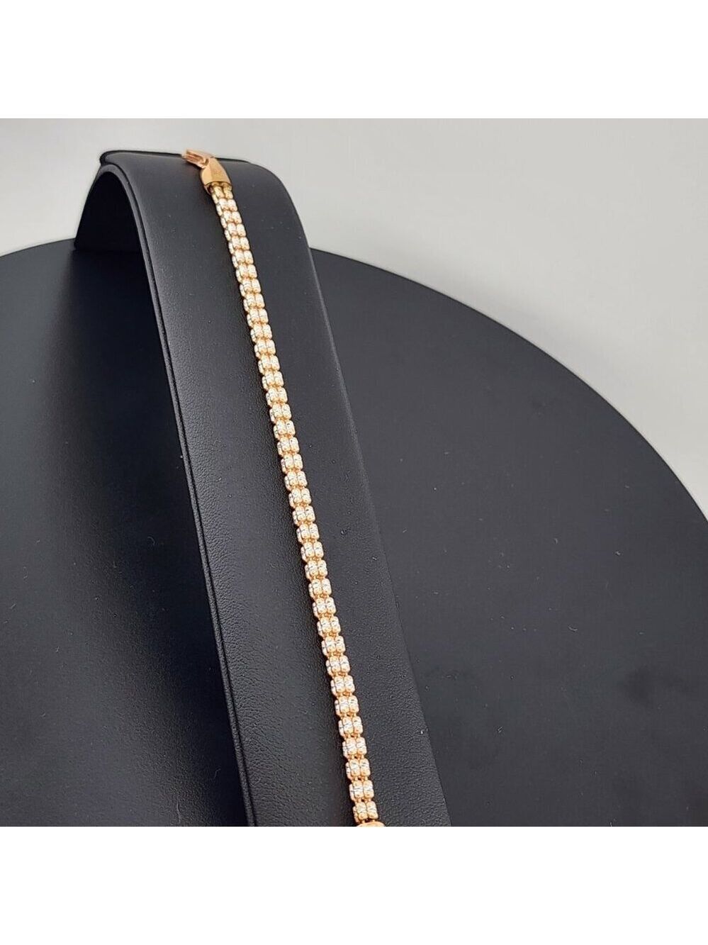 Rose Glow: Elegant 925 Silver Bracelet in Rose Gold